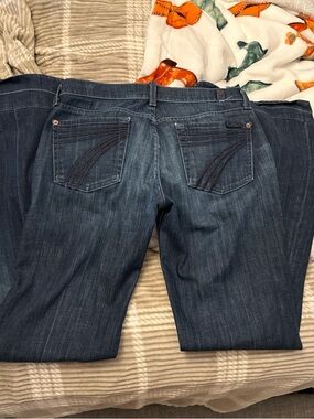 7 For All Mankind Dark Blue Bootcut Jeans